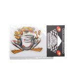 Autocollant animal grenouille fumeuse 10cm x 8, 5cm