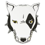 Autocollant chien 10cm x 12cm