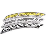 Autocollant de garde - boue avant pro circuit noir