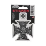Autocollant lethal threat rc iron cross gray