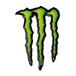 Autocollant monster griffe 3d 110x70 mm