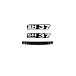 Autocollants shad pour top case sh37