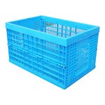 Bac plastique bleu pliable (l59xl39xh33)