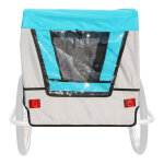Bche pour remorque enfant rtractable bleue