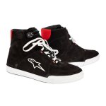 Baskets moto alpinestars chrome noir / blanc / rouge brillant - 45