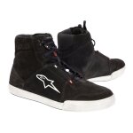 Baskets moto alpinestars chrome noir / gris / rouge fluo - 38 Baskets moto alpinestars chrome noir / gris / rouge fluo - 38