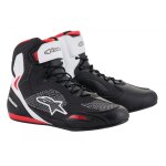 Baskets moto alpinestars faster 3 rideknit noir / blanc / rouge - us - 10. 5