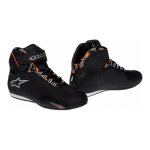 Baskets moto alpinestars sektor waterproof noir / gris fonc� / rouge fluo