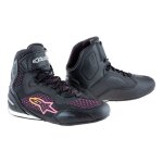Baskets moto alpinestars stella faster 3 rideknit noir / jaune fluo / rose
