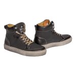 Baskets moto femme cuir helstons maya armalith gris / noir - 36