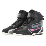 Baskets moto femme furygan v5 d3o lady noir / blanc / rose stab - 37