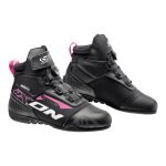 Baskets moto femme ixon ranker wp noir / blanc / fushia - 36