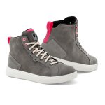 Baskets moto femme rev'it arrow gris clair / blanc / rose - 36