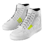Baskets moto furygan sacramento d3o blanc / gris / jaune fluo - 41