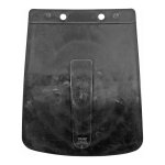 Bavette de garde boue avant noire avec logo mbk 51 / 88