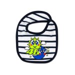 Bavoir b�b� vr46 sun & moon blanc ray�