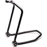 B�quille avant lightech noire prise sous le t� de fourche