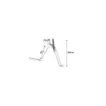 Bquille centrale adaptable pour yamaha why 50 mbk flipper 50