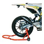 B�quille de stand arri�re blackway rouge avec supports en l