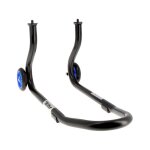 Bquille de stand avant bihr home track fixe noir mat roues bleues su