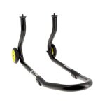 Bquille de stand avant bihr home track fixe noir mat roues jaunes su