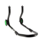 Bquille de stand avant bihr home track fixe noir mat roues vertes su