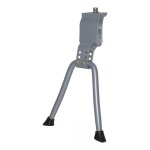 B�quille v�lo centrale r�glable alu - argent (pour roues 24  � 28 )