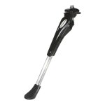 Bquille vlo latrale newton rglable alu - noir - argent avec plaque