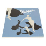 Bloc - notes vespa 1955 format din a4 bleu