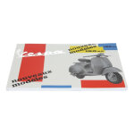 Bloc - notes vespa format din a4 bleu / rouge