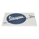 Bloc - notes vespa logo format din a4 blanc / bleu