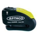 Bloque disque alarme artgo art30x10 10mm sra noir / jaune