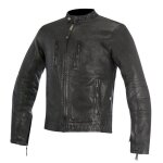 Blouson cuir alpinestars brass noir - 2xl