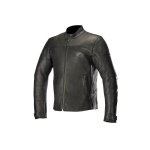 Blouson cuir alpinestars brera airflow �dition honda noir / gris fonc�