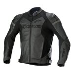 Blouson cuir alpinestars gp force noir / noir - 50