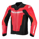 Blouson cuir alpinestars gp force v2 leather airflow red / red fluo - 46