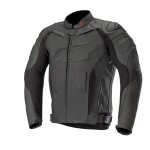 Blouson cuir alpinestars gp plus r v2 noir / noir - 48