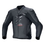 Blouson cuir alpinestars gp plus r v4 airflow black / black - 52