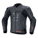 Blouson cuir alpinestars gp plus r v4 rideknit black / black - 48