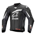 Blouson cuir alpinestars gp plus r v4 rideknit black / white - 56