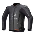 Blouson cuir alpinestars gp plus v4 black / black - 48