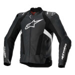 Blouson cuir alpinestars missile v3 airflow black / white - 46