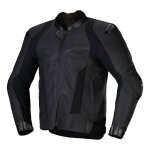 Blouson cuir alpinestars missile v3 black / black - 52
