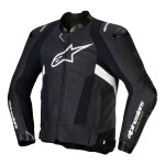 Blouson cuir alpinestars missile v3 black / white - 58