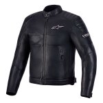 Blouson cuir alpinestars revern leather black - m