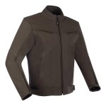 Blouson cuir bering derby marron - m