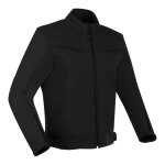 Blouson cuir bering derby noir - l