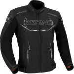 Blouson cuir bering forcio noir / blanc - m