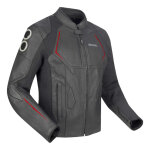Blouson cuir bering radial noir / rouge - s