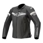 Blouson cuir femme alpinestars stella gp - r noir (compatible tech - air) -